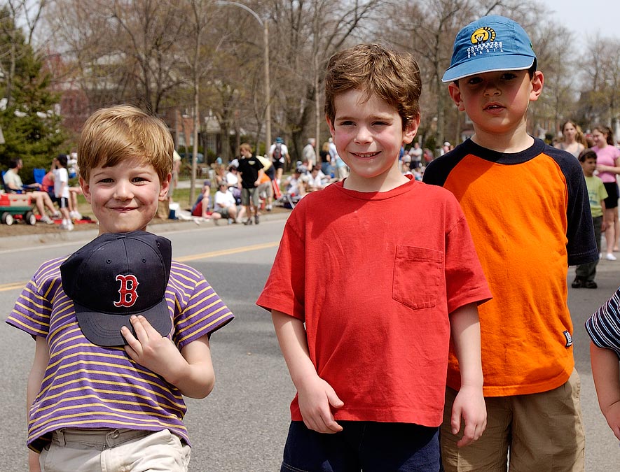 Jeremy, Eytan and Jonah; Boston Marathon