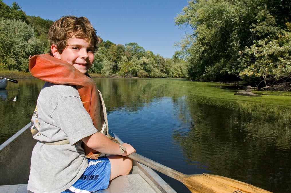 Canoeing:  Eytan; Concord; MA; USA