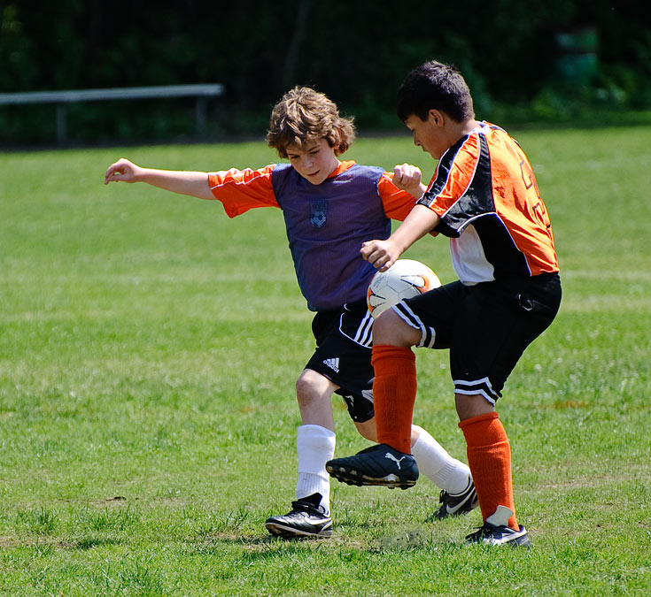 Eytan playing soccer (Vortex); Newton; MA; US