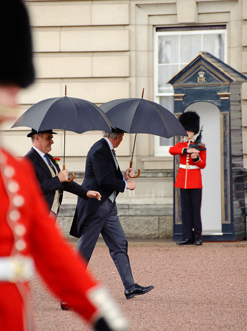 Changing of the guard at Buckingham Palace; London; MA; England