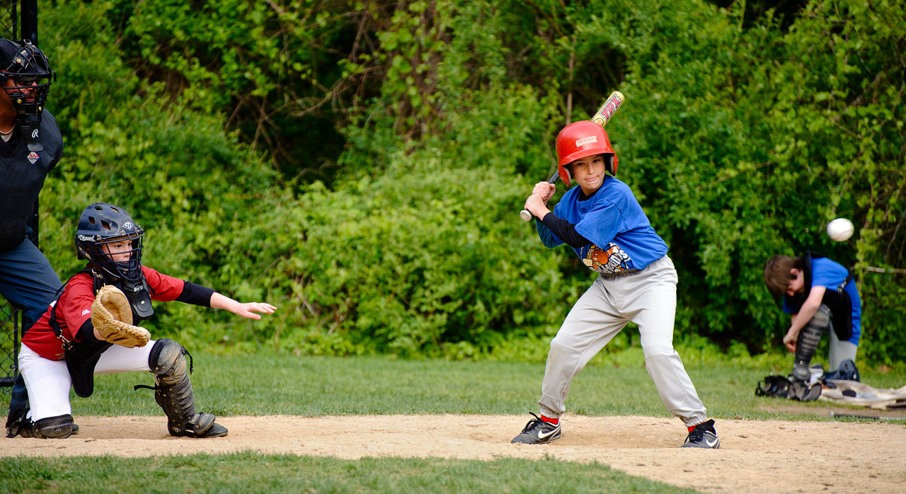 Rockhounds Baseball; Noah batting; Newton; MA; US