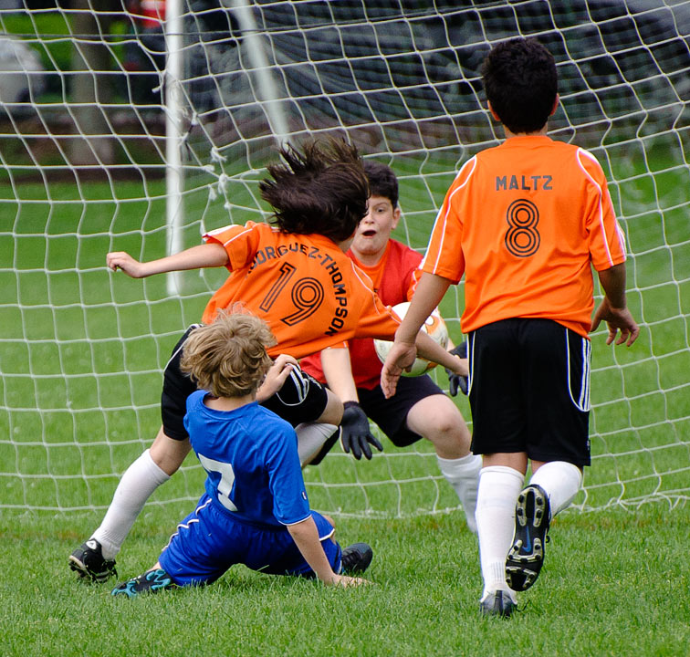 Renegades Soccer; Aaron in goal; Newton; MA; US