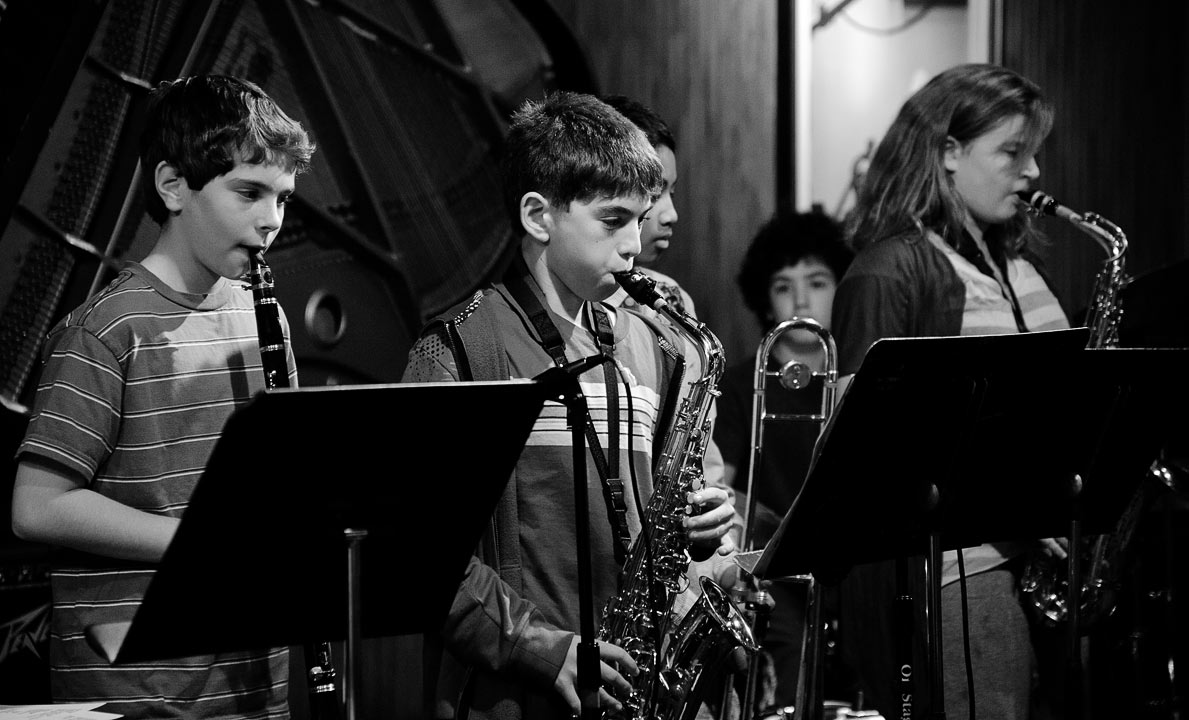 HFSM jazz performance at Ryles; Eytan, Isaac and Sonya; Cambridge; MA; US