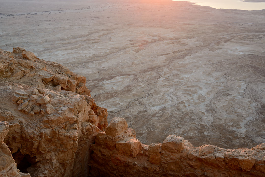 Sunrise on Masada; Masada; MA; Israel